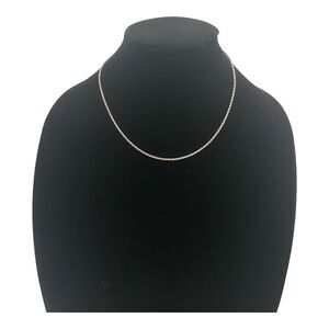 925 Italy Silver Rope Chain Necklace PGDA Stamped 18 Inch Length Vintage 1990’s